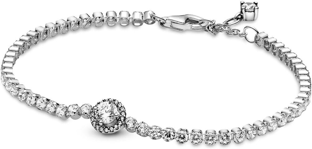 Bracelet Pandora Cordon Halo Scintillant (Taille: 18cm) Femme