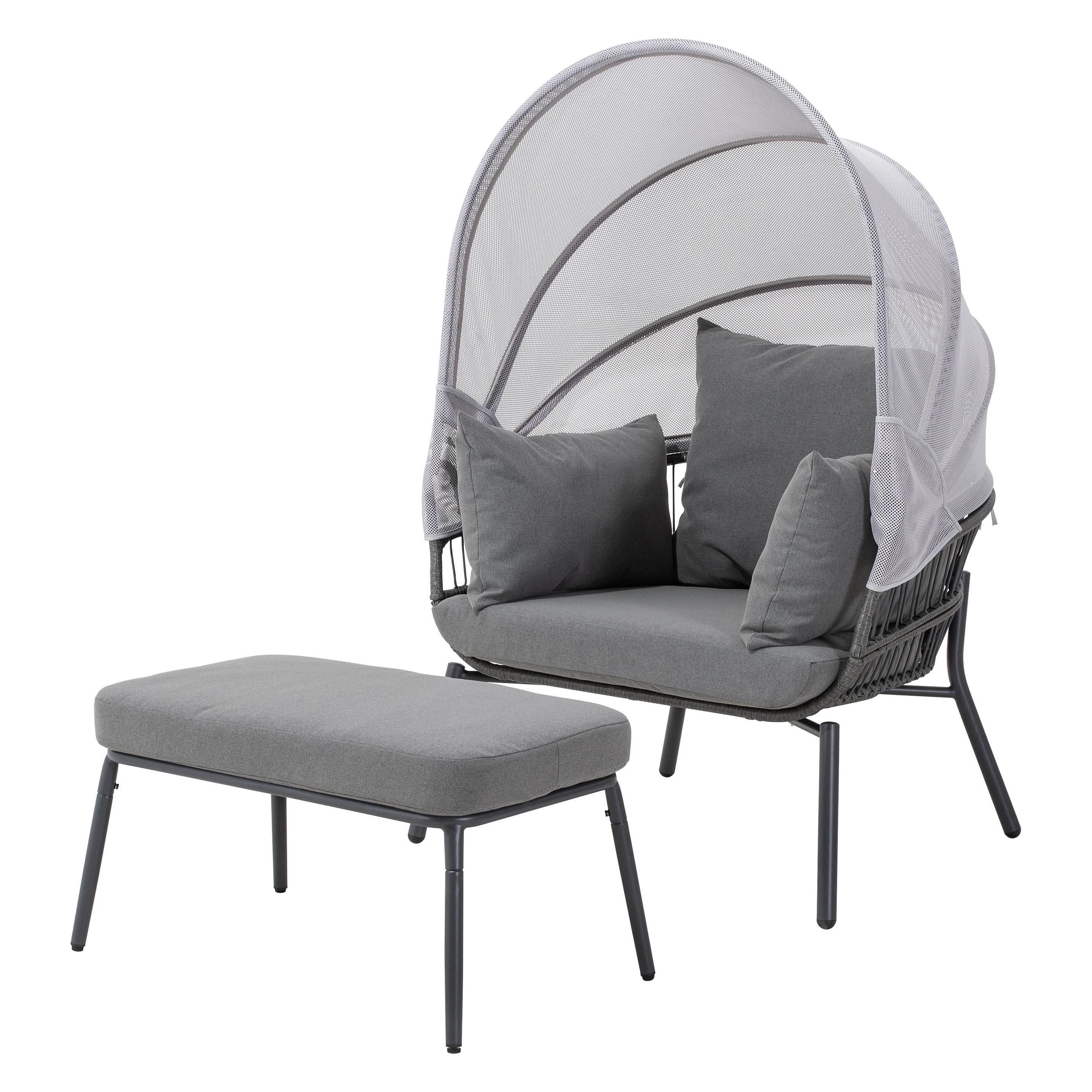 Leco Sessel mit Fusshocker CLARA (102 cm) (4737610999)