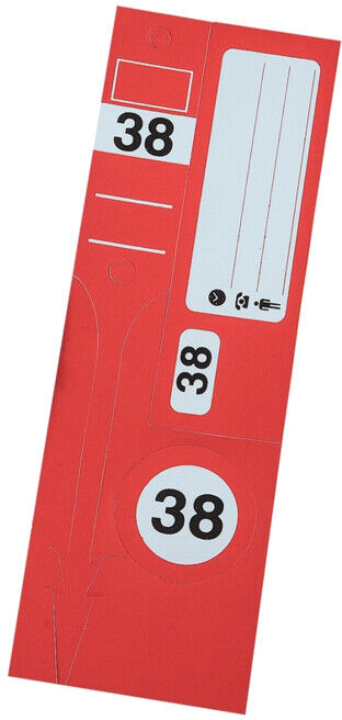 Kit de porte-clés II Eichner numérotés 1-300, rouge (9219-00953)
