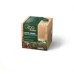 Qbo Caffè Crema Farmkaffee Machare - 8 Kapseln - Intensität: 7/10