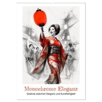 Monochrome Eleganz (Wandkalender 2027 DIN A2 hoch), CALVENDO Monatskalender