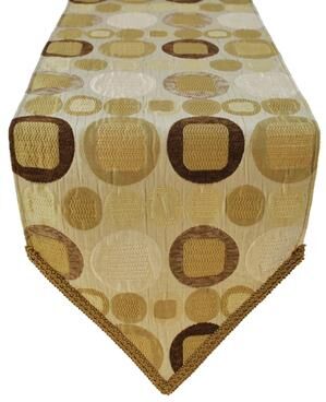 Sherry Kline Metro Taupe Table Runner