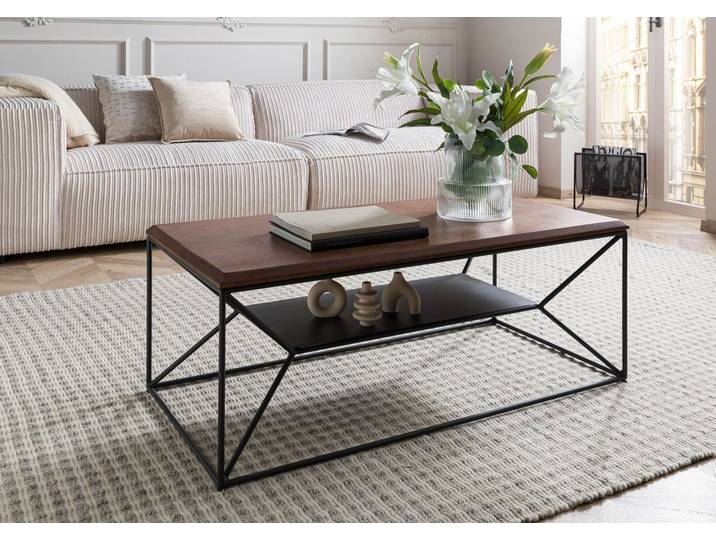 Couchtisch Mango 110x55x43 braun geölt LOUNGE COLLECTION #100