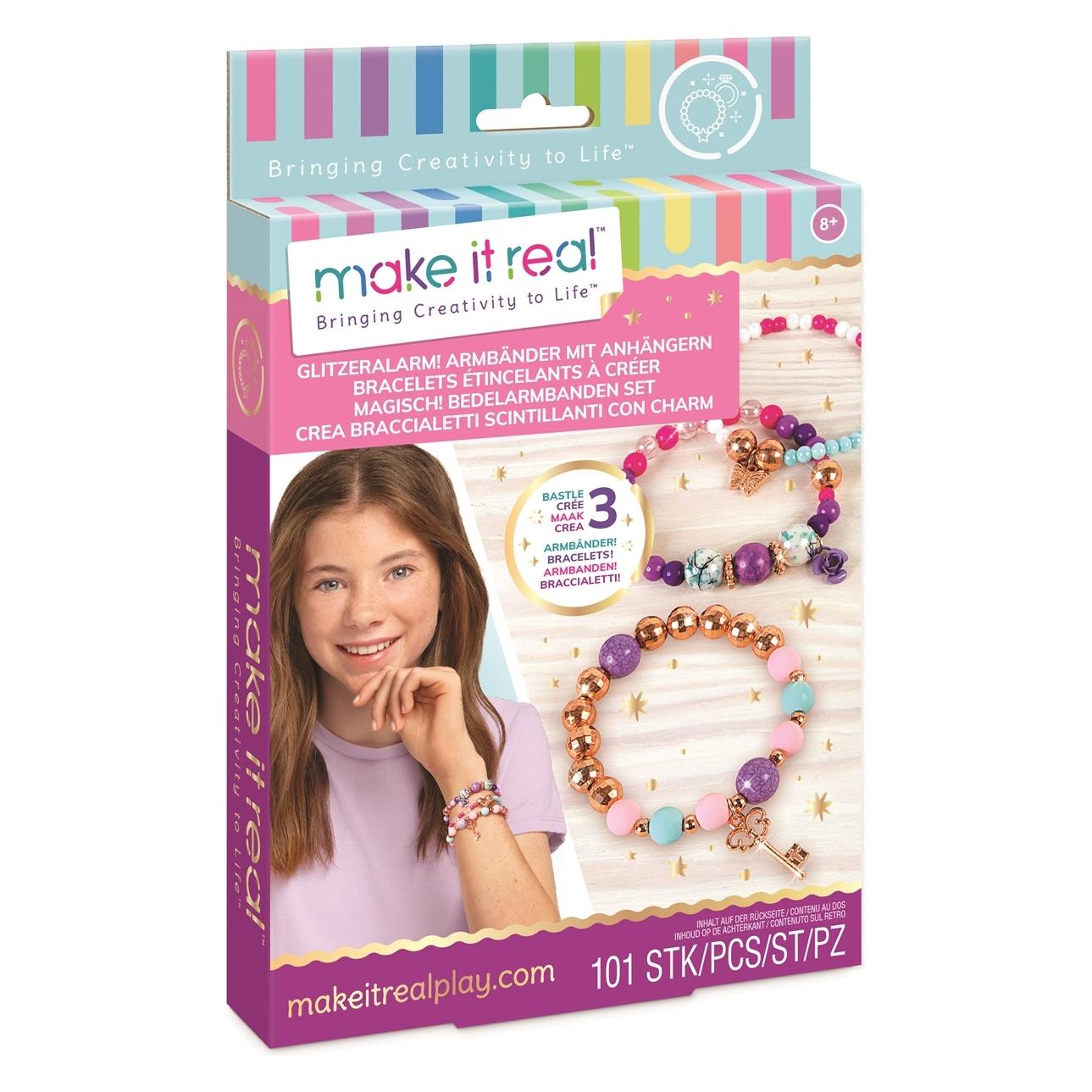 Make it Real Glitzeralarm! Armbänder mit Anhängern (1227-FLE)