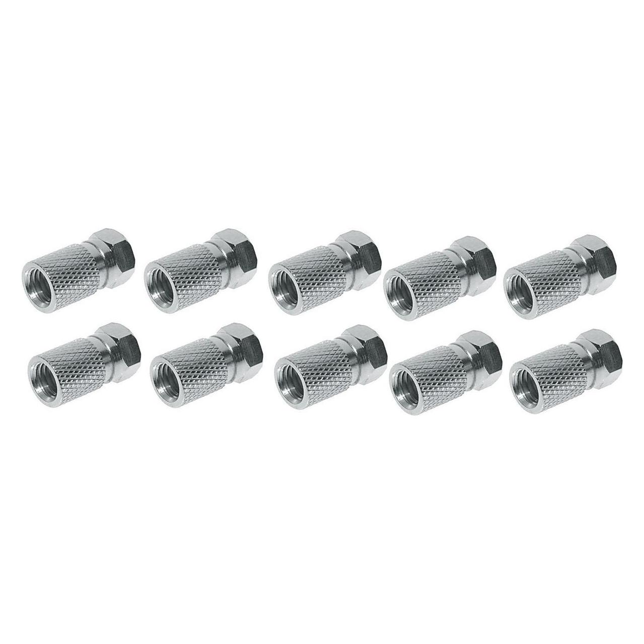 Shiverpeaks BASIC-S F-Verbindung, Twist-on F-Stecker zum Anschluss von Koaxialkabel mit Aussenmantel von 7,2 mm (Antennenkabel) (BS85010-10)