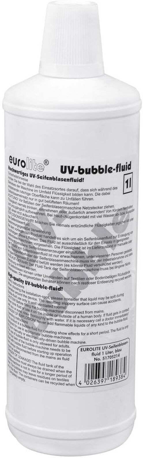 EuroLite Uv-Seifenblasenfluid Set 3x1l