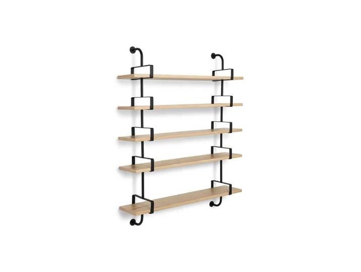 GUBI Demon wandplank 5 verdiepingen oak, 155 cm