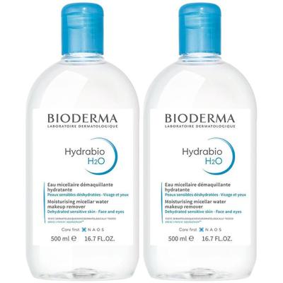 Bioderma Hydrabio H2O Feuchtigkeitsspendendes Mizellen-Reinigungswasser x2 2x500 ml Lösung