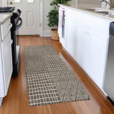 Addison Rugs Machine Washable Indoor/ Outdoor Geo Patchwork Chantille Rug