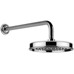 Gessi Venti20 Antikalk-Kopfbrause, D229mm, mit Gelenk und Wandarm 389mm, Wandmontage, 65148031, Farbe: Chrom
