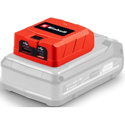 EINHELL Akku-Ladestation "Akku-Adapter TC-CP 18 Li USB A/C-Solo", rot, Ladegeräte, ohne Akku