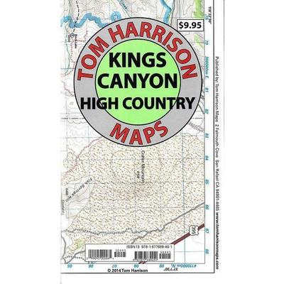 Kings Canyon High Country Trail Map, Karte von Tom Harrison, Tom Harrison Maps, 978-1-877689-45-1