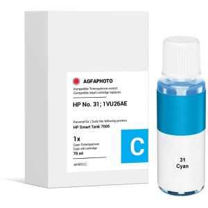 AgfaPhoto kompatibel für HP 31, 1VU26AE, cyan, 8000 Seiten,  Tinte