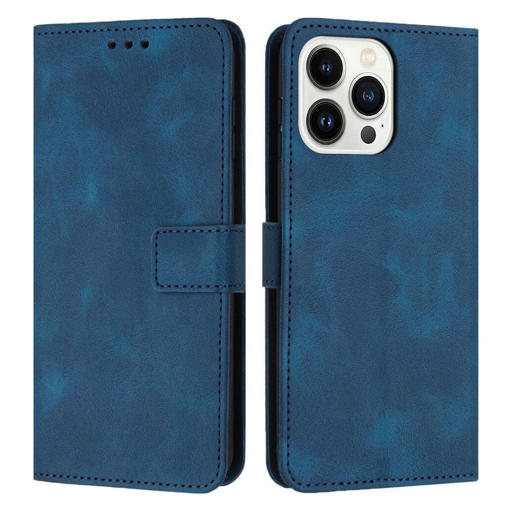 Cover-Discount iPhone 16 Pro - Wildleder Look Etui im Vintage Design (Apple iPhone 16 Pro) (49189545)