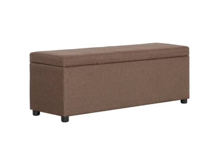MGH - TOP Banc d'entrée - avec compartiment de rangement - 116 cm Marron Polyester MM762