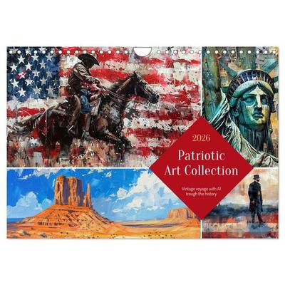 Patriotic Art Collection (Wall Calendar 2026 DIN A4 landscape), CALVENDO 12 Month Wall Calendar