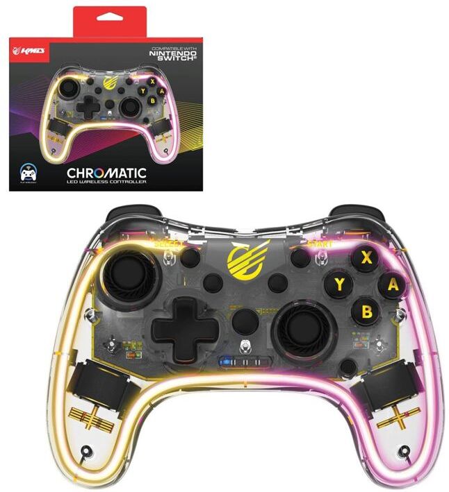Nintendo KMD Langaton Pro Ohjain Switch Läpinäkyvä