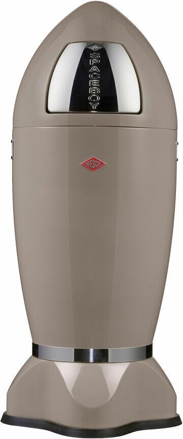 Wesco Mülleimer Spaceboy, Abfallsammler, Abfalleimer, Stahlblech, Warm Grey, 35 L, 138631-57