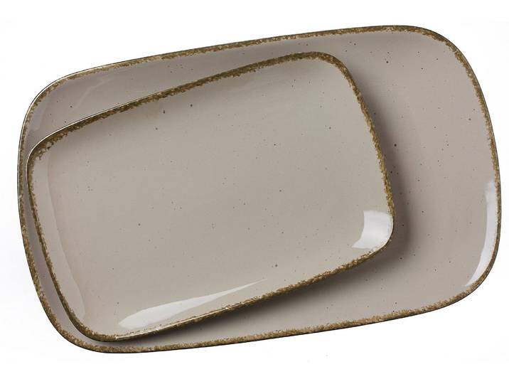 Servierplatte RITZENHOFF & BREKER Casa , braun (nougat), Porzellan, Servierplatten, Servierplatte