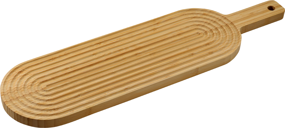Schneidebrett KESPER "Servierbrett Bambus, FSC", braun (natur), B:60cm H:2cm L:16cm, Bambus, Schneidebretter, Schneidebrett, zum Schneiden, Servieren und Dekorieren