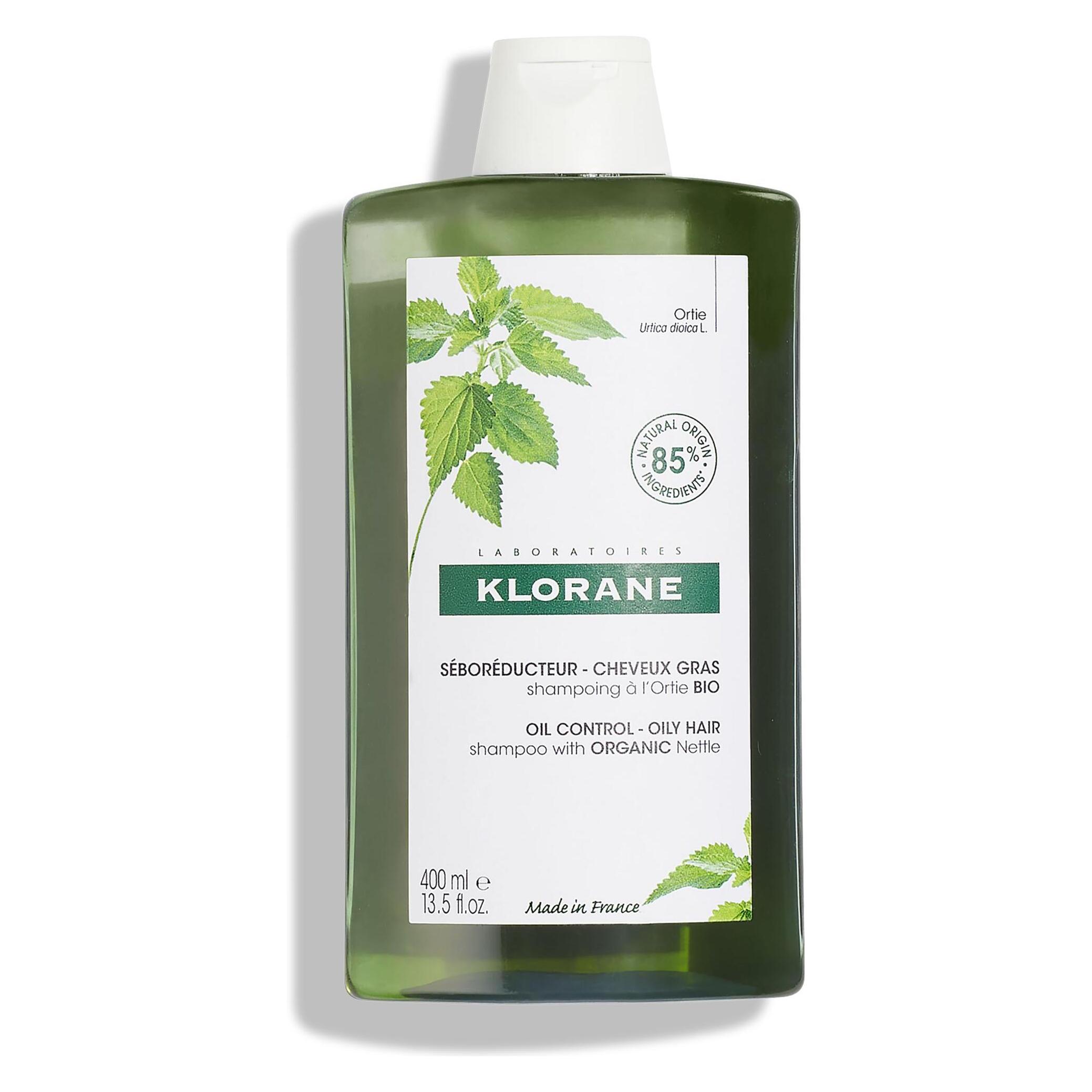 Klorane Talgregulierendes Shampoo mit BIO-Brennnessel (Flüssiges Shampoo, 400 ml) (S-KL-125-B3)