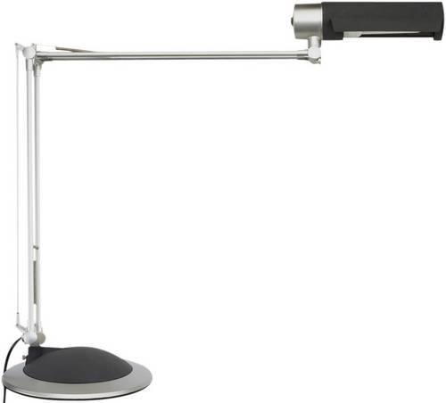 Maul MAULoffice 8215095 Schreibtischleuchte Energiesparlampe E27 20W Silber, Schwarz
