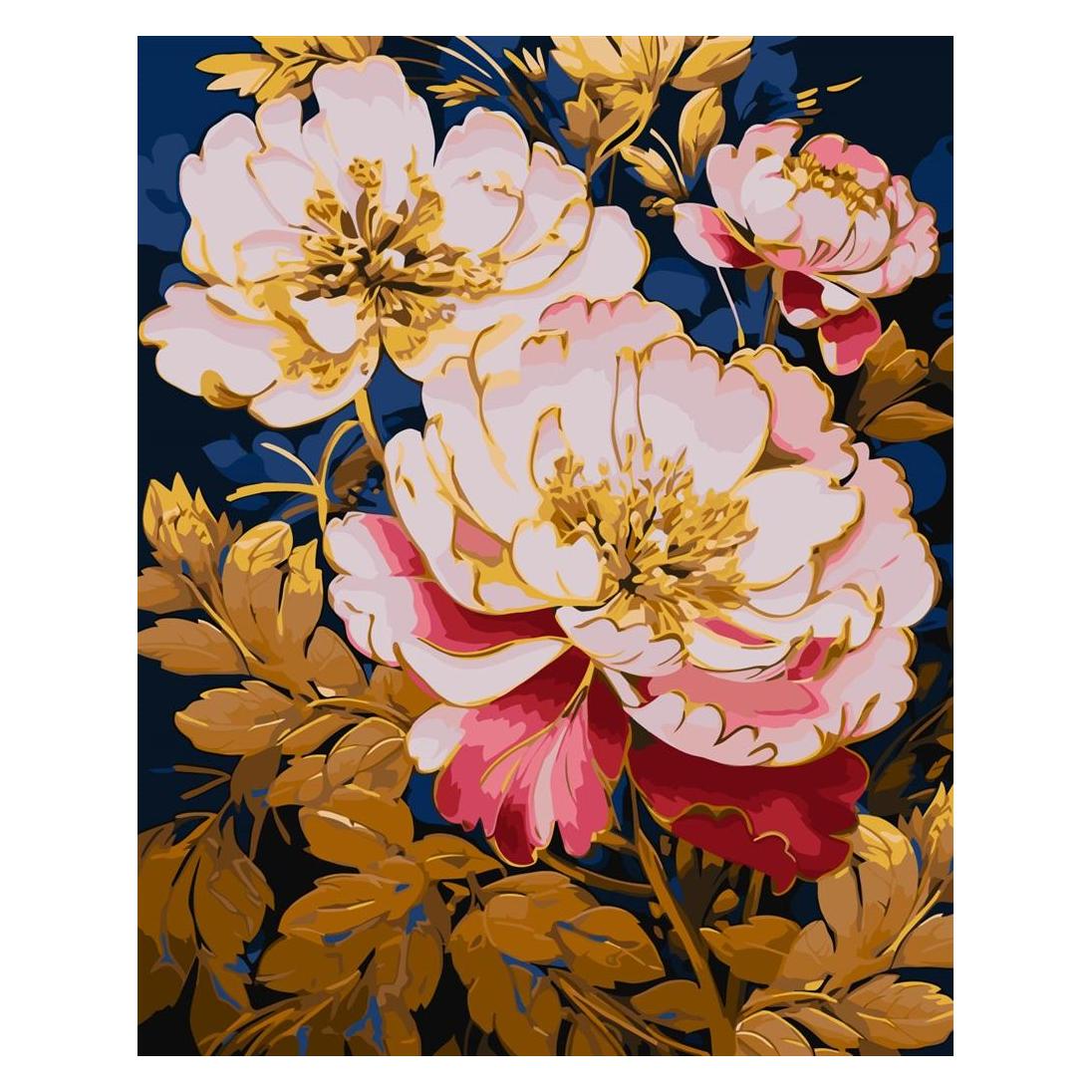 Norimpex Malen nach Zahlen IDEYKA, 40x50 cm, metallic, rosa Symphonie, 1 Stück, in jeder Box (52549478)