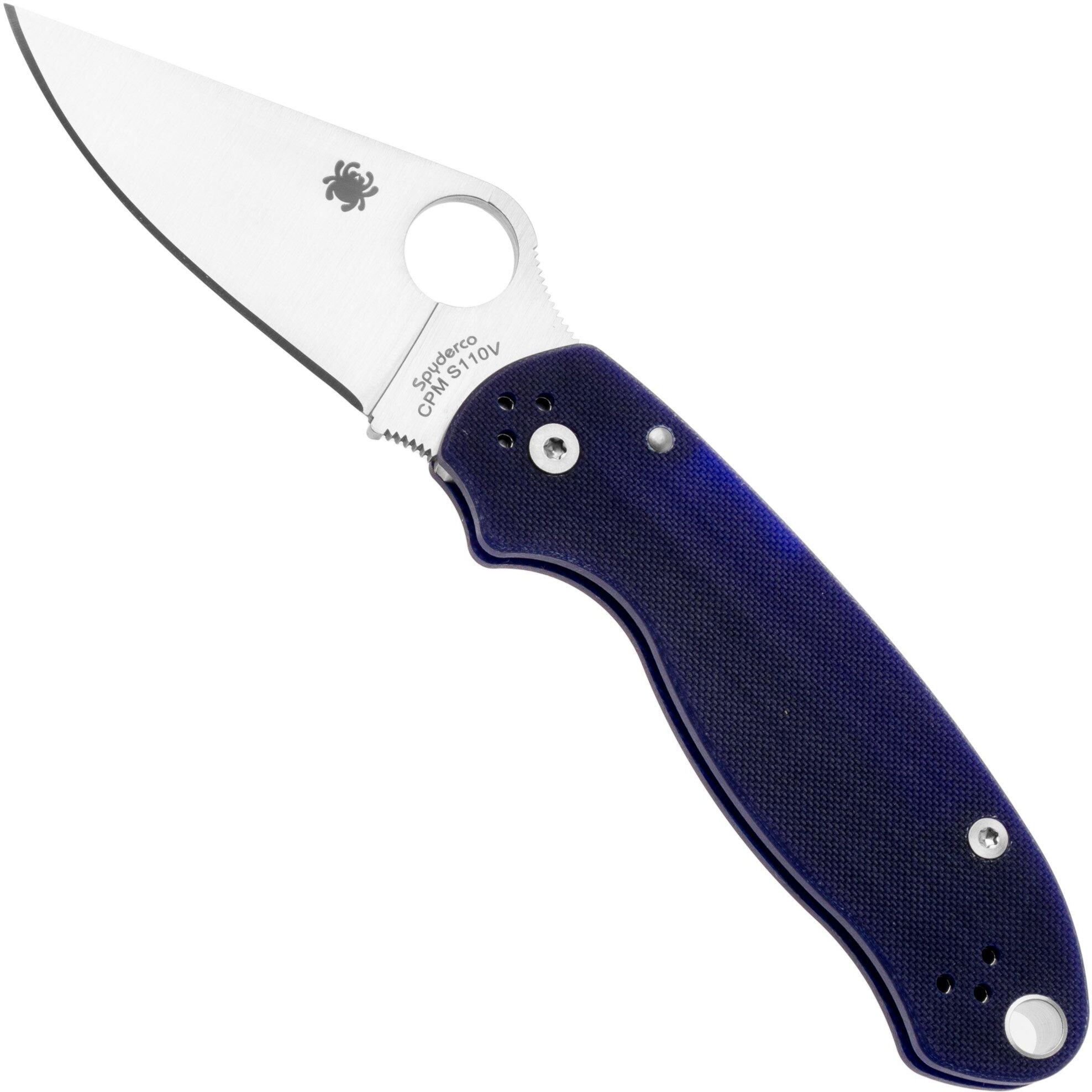 Spyderco Para 3 S110V Dark Blue C223GPDBL coltello da tasca