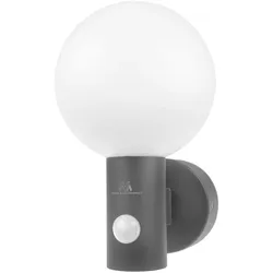 Maclean, Gartenbeleuchtung, LED Motion Sensor Lamp PIR Motion Sensor Grey 15W IP65 1600lm Neutral White (4000K) MC (1600 lm, IP65)