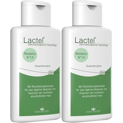 Lactel Nr.13 Duschemulsion m.Rückfettung 2x 2x250 ml Emulsion