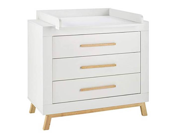 Schardt Wickelkommode Miami White 109 cm breit weiß geölt