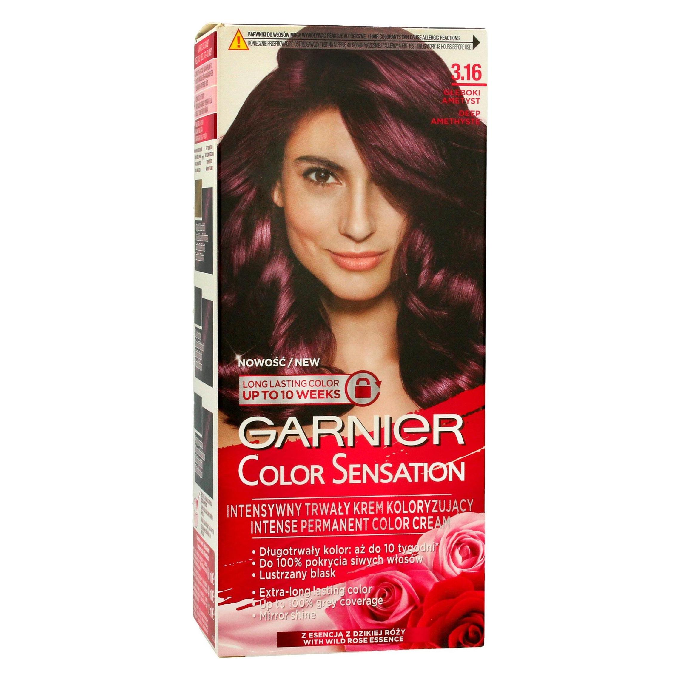 Garnier Color Sensation Hair Dye 3.16 Deep Amethyst (3.16 Tiefes Amethyst) (0341030)