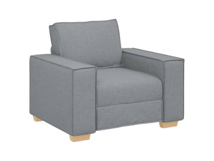KUTYWEXFM Sofa Stuhl Hellgrau 60 cm Sitzbreite Polstersofa Sessel Ergonomischer Sessel in Hellgrau mit breiten Armlehnen und weicher Polsterung für Ihr Wohnzimmer oder Büro.