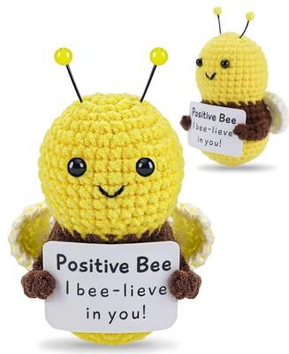 Inspire Select Handmade Crochet Plush Emotional Support Gift Cute Mini Desk Decor & Comfort Companion h2