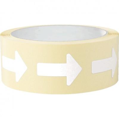 Aufkleber I Etikett Pfeil, beschriftbar, weiß, Haftpapier, ablösbar, 35x25mm, 500/Rolle