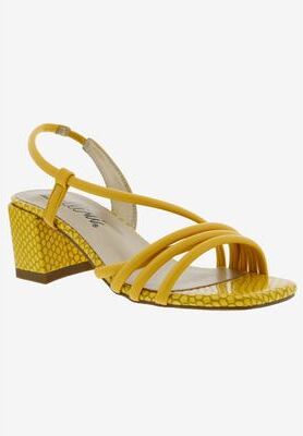 Women's Fling Sandal by Bellini in Yellow Croc (Size 8 M)