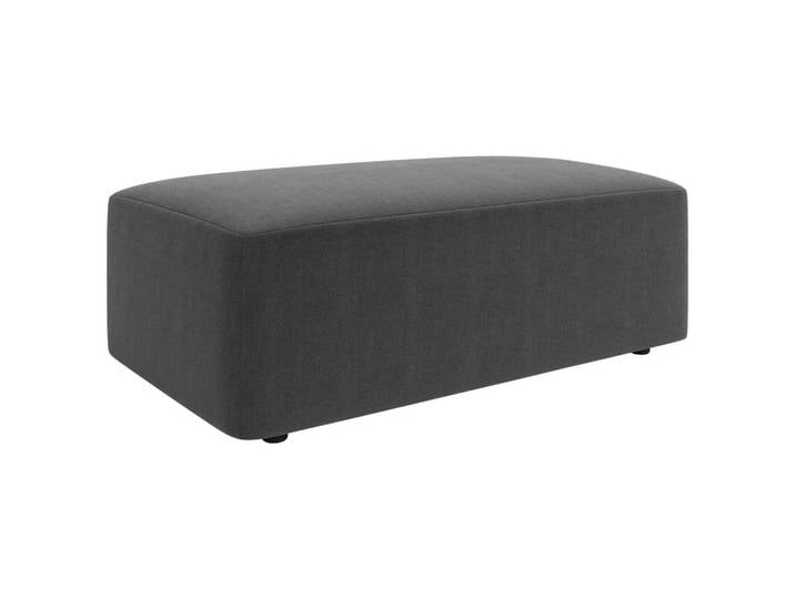 Trendmanufaktur Hocker Wien, Anthrazit, Kunststoff, rechteckig, 112x44x66 cm, Made in Europe, Wohnzimmer, Hocker, Sitzhocker