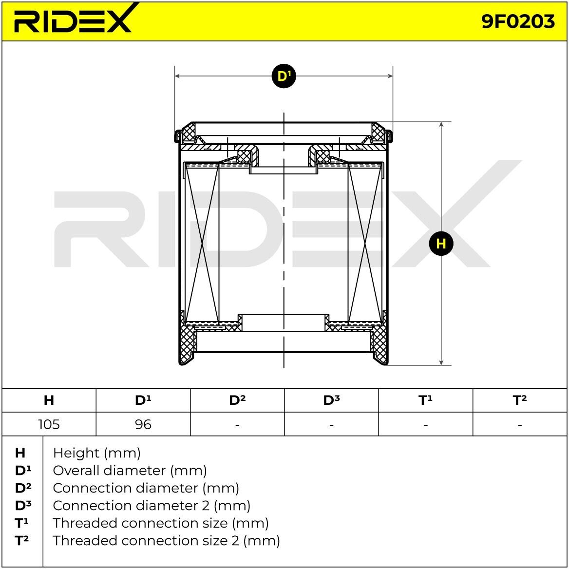 RIDEX 9F0203 Fuel filter