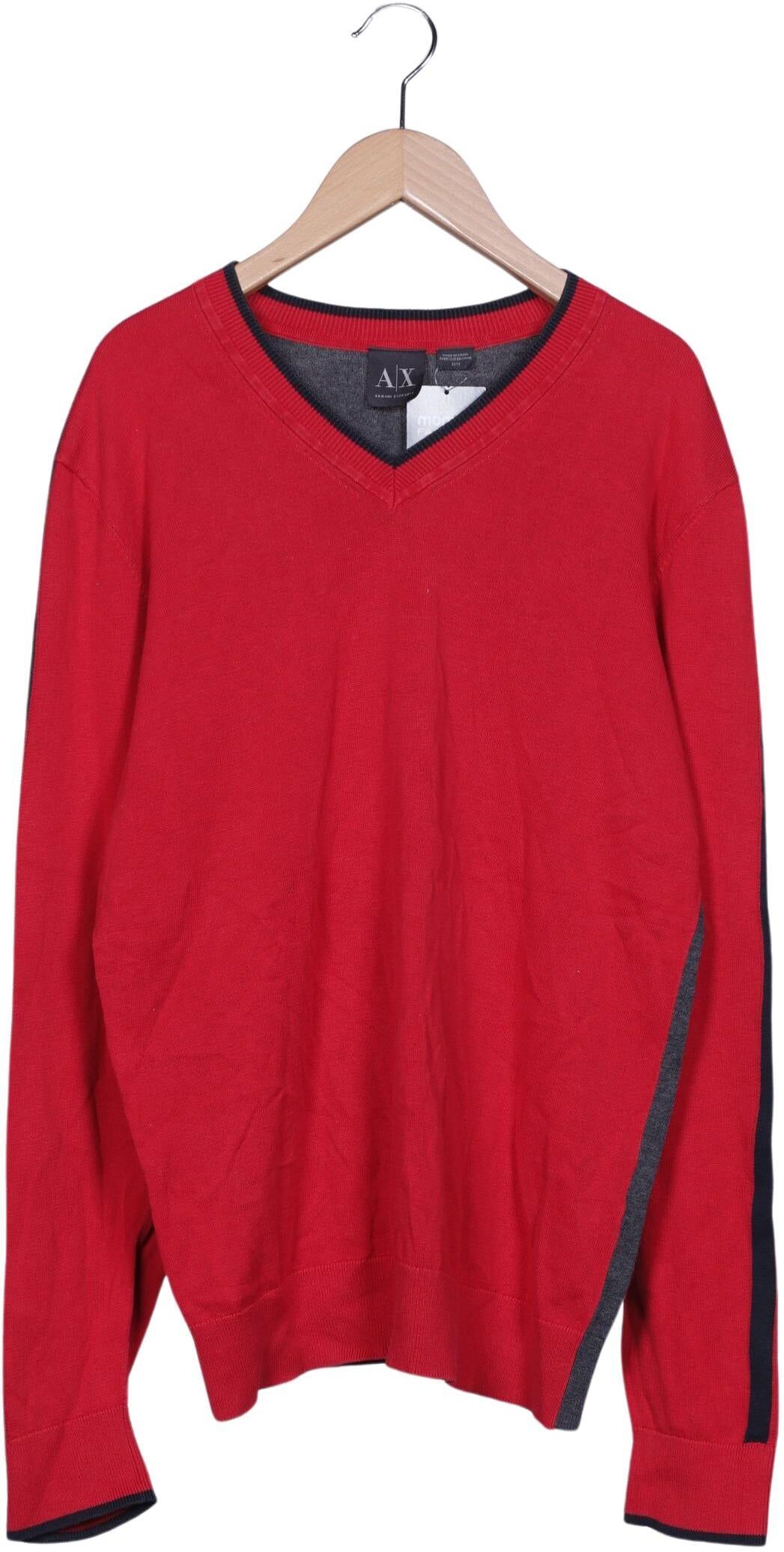 AX Armani Exchange Herren Pullover, Mehrfarbig, Gr. M, Baumwolle - Second Hand
