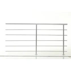 Dolle Geländer-Set PAB 81 - für Bodenmontage Ergänzungsset aus Aluminium für Treppen und Balkon (Innen und Außen)