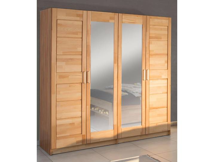 Drehtürenschrank GOODPRODUCT Triest , beige (kernbuche), B:193cm H:200cm T:60cm, Schränke, Drehtürenschrank, teilmassiv, FSC-zertifizierte Buche