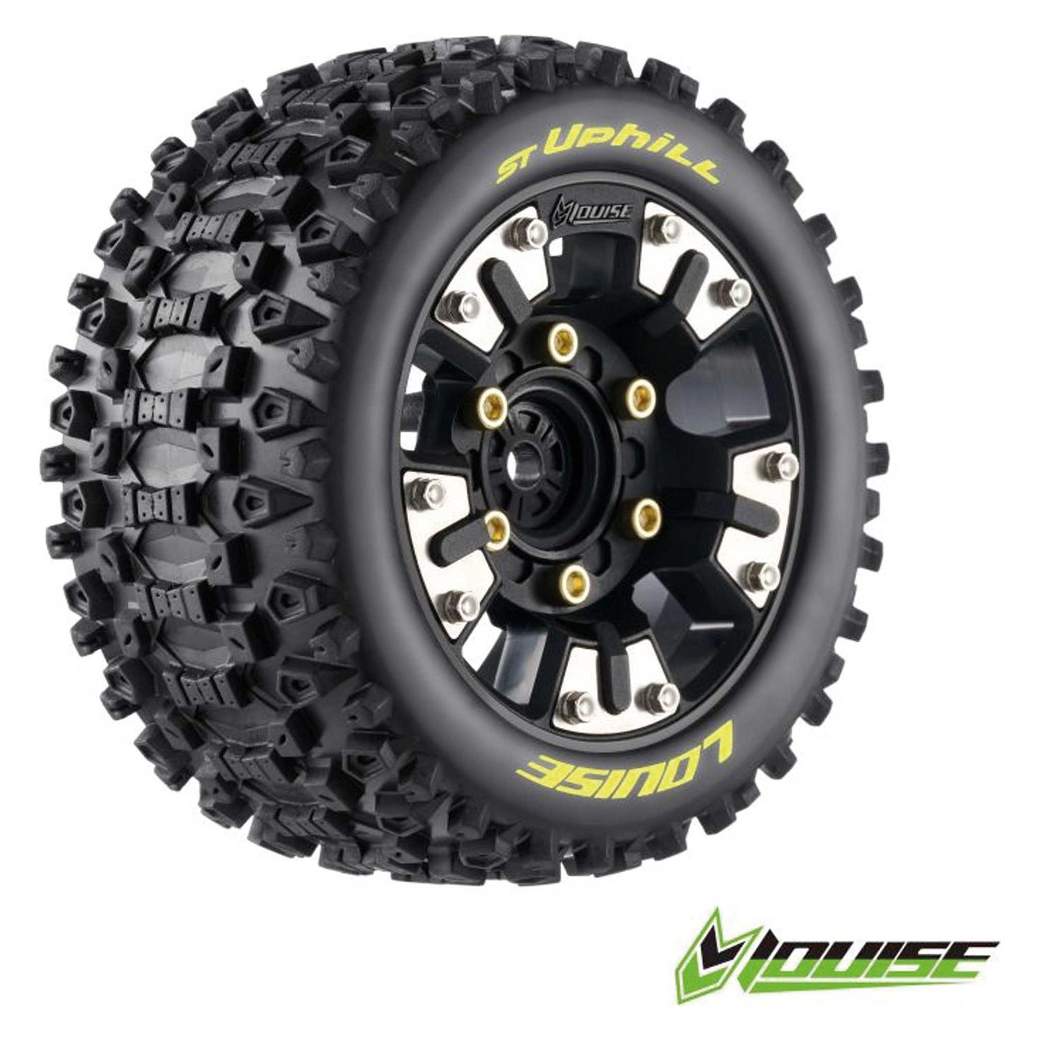 Louise ST-UPHILL auf Felge schwarz 12mm Removable Hex (0&1/2) (2) TRX Mini-MAXX / XRT (LOUT3388SM)