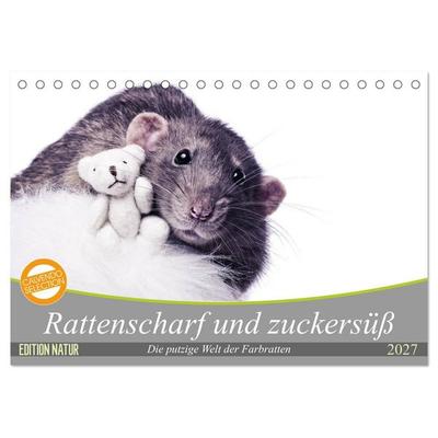 Rattenscharf und zuckersüß (Tischkalender 2027 DIN A5 quer), CALVENDO Monatskalender