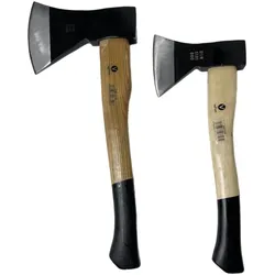Vago-Tools Beil Gartenaxt Spaltaxt Spaltbeil Holzstiel 2 tlg Set Axt 600 1000 g