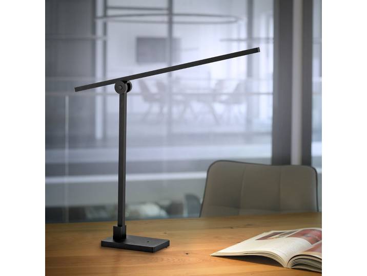 Lampe de table LED Grafo, noire, avec variateur à capteur - PURE PURE Grafo - Bureau / espaces de travail - Moderne - Métal - À ampoule unique