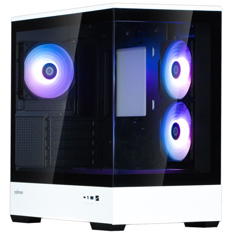 Zalman P30 BW Mini Tower ohne Netzteil schwarz/weiss