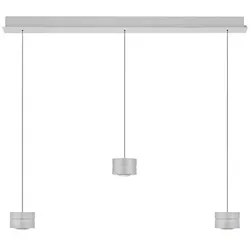 Elements LED-Pendelleuchte Mika Alu, Eisen, Stahl & Metall Grau Alu
