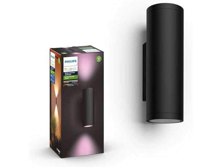 Philips Hue Appear Außen-Wandleuchte, Gartenbeleuchtung, Schwarz