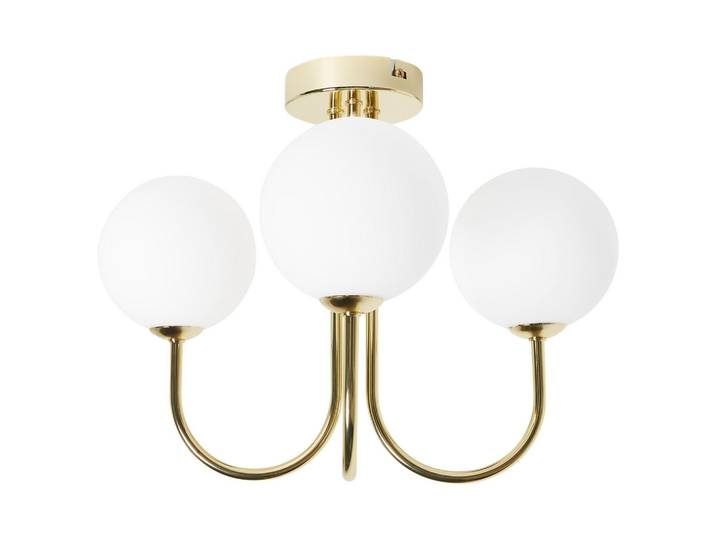 DECKENLAMPE Gold/Weiß Shire