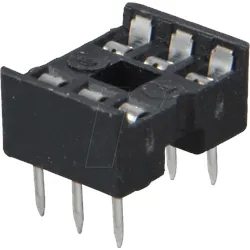 GS 6 - IC-Sockel, 6-polig, doppelter Federkontakt